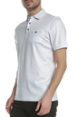 TED BAKER-Ανδρικό πόλο t-shirt TED BAKER CRITTER FLAT λευκό